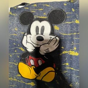 Mickey Mouse Graphic Handmade Embroidered Apron